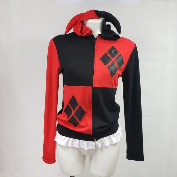 Sweaters | Harley Quinn Hoodie Ruffle 